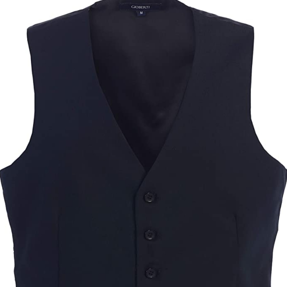 Men's Navy XL Gioberti suit vest NWT